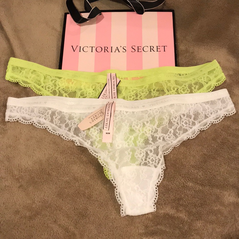 Victoria’s secret lace thongs NWT $15